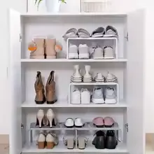 Platzsparender Schuh Organizer für Regal und Schrank